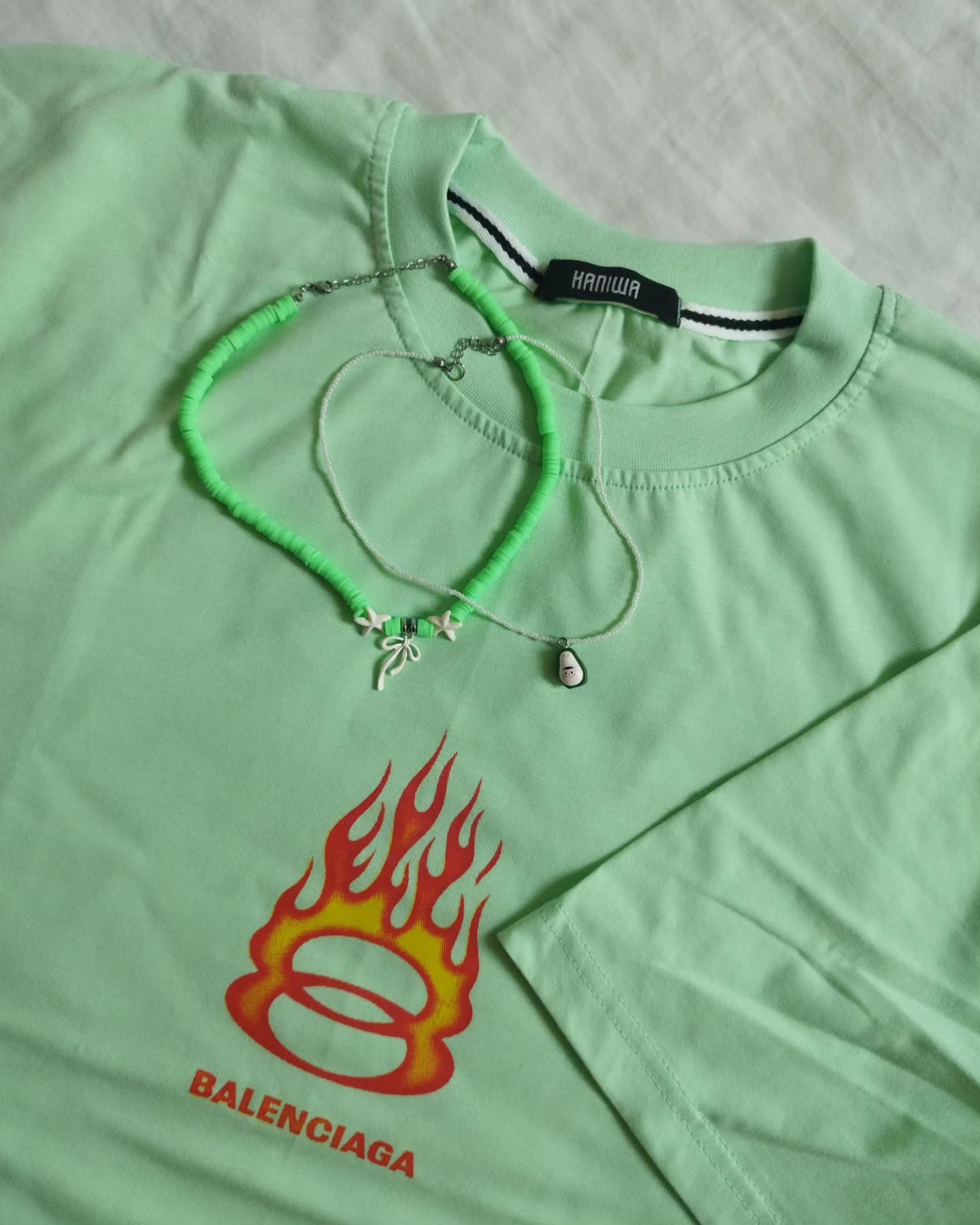 گردنبند فیمو با طرح پاپیون