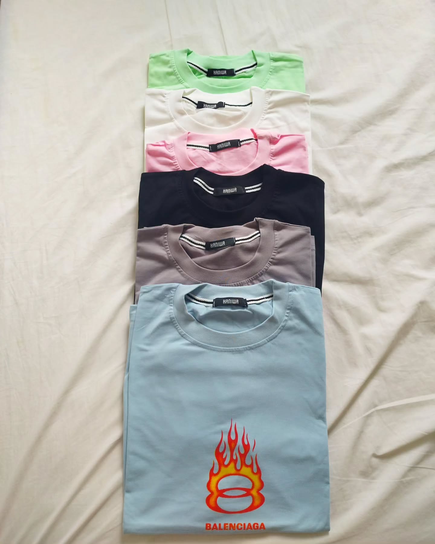 تیشرت لانگ باکسی طرح بالنسیاگا