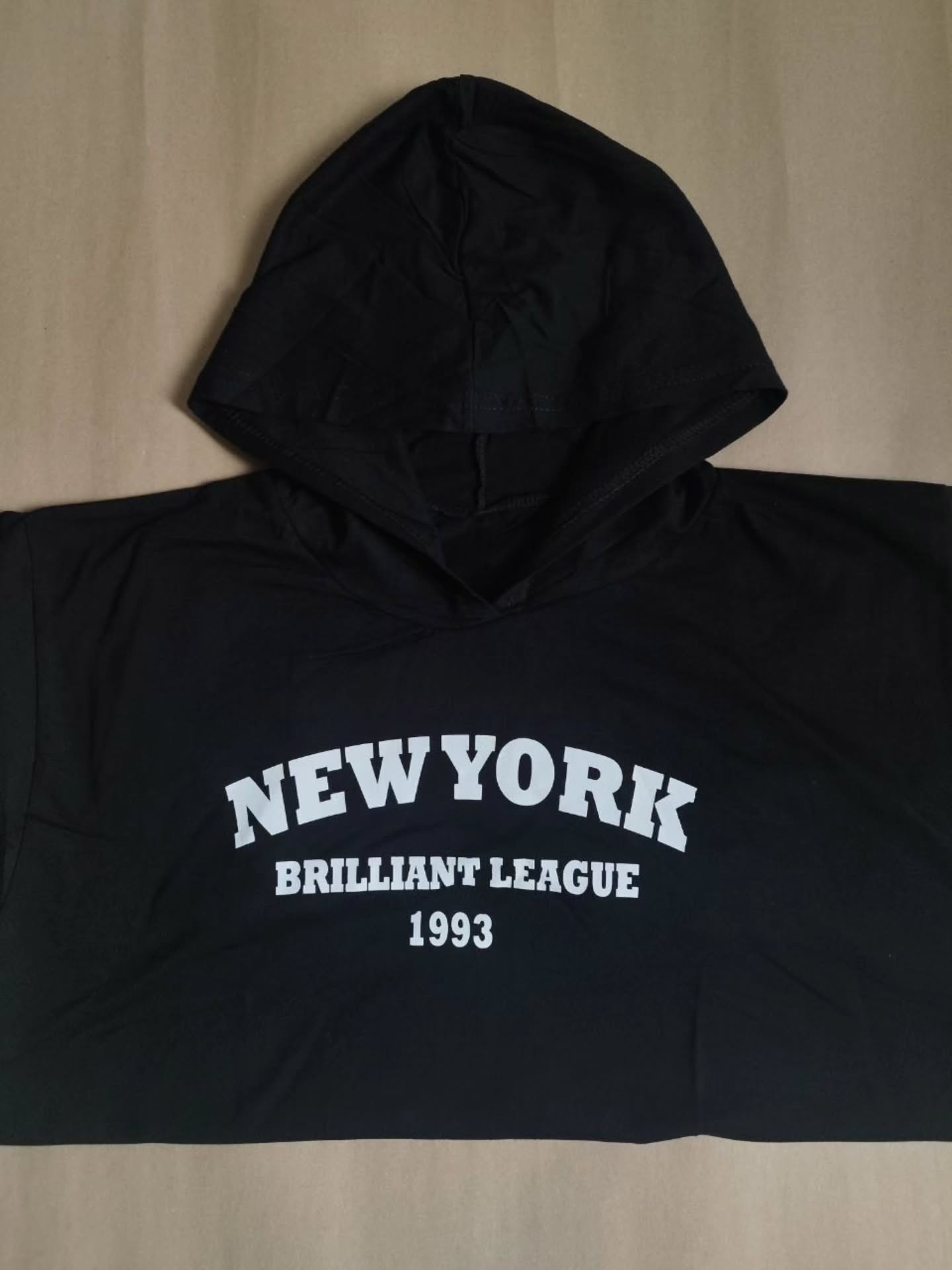 تیشرت باکسی کلاه دار صورتی