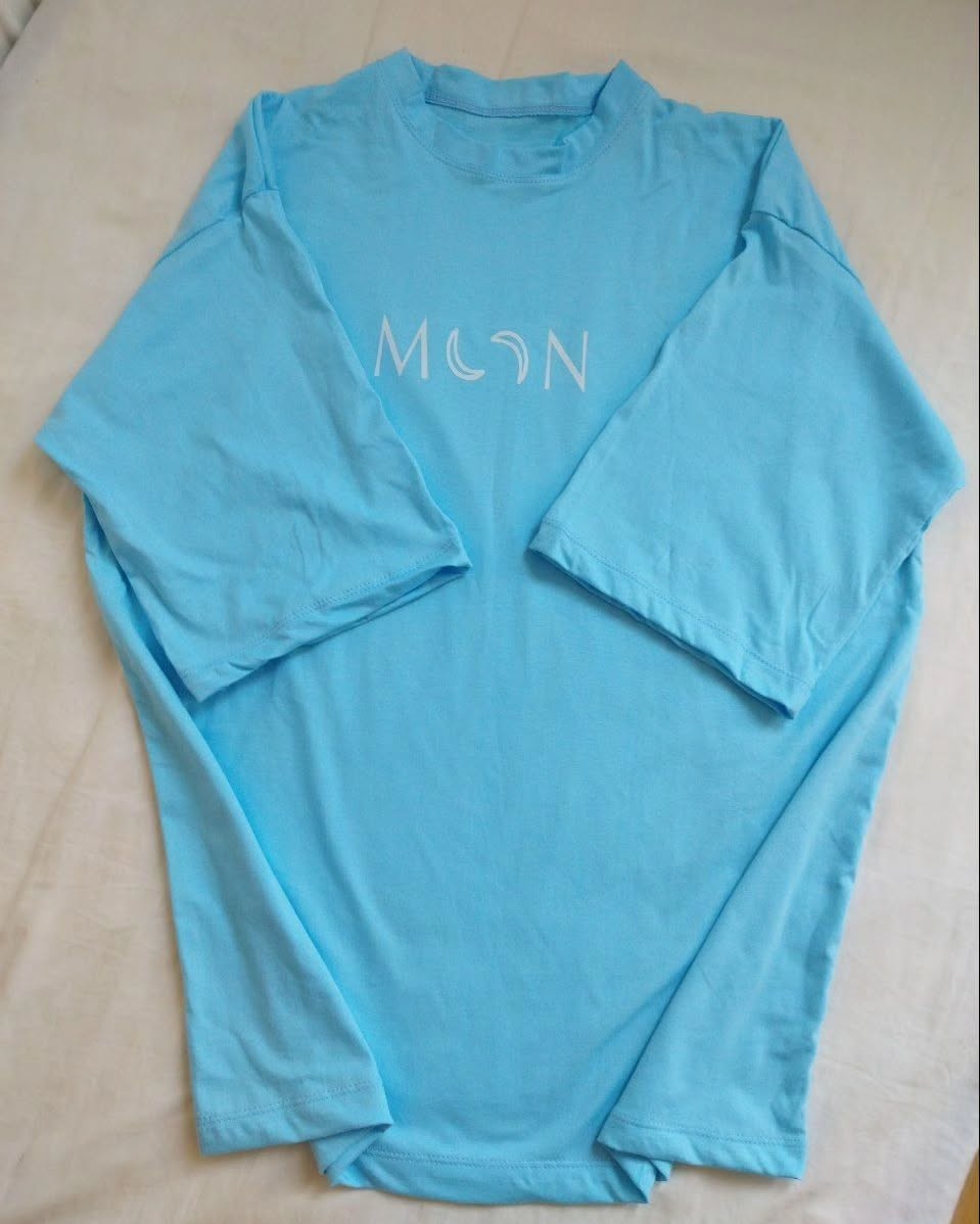 تیشرت باکسی آبی آسمانی