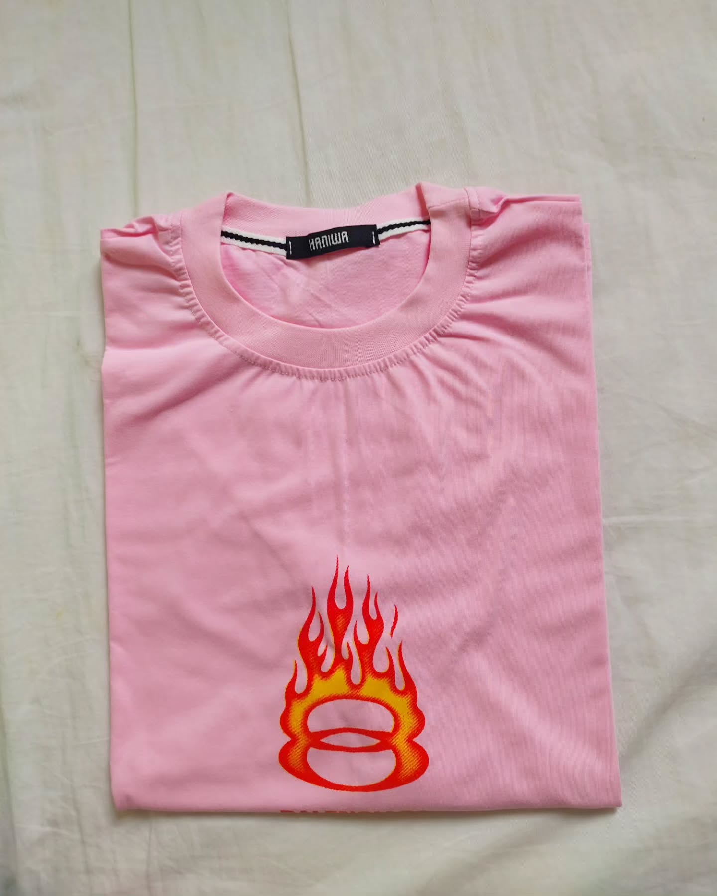 تیشرت لانگ باکسی بالنسیاگا صورتی