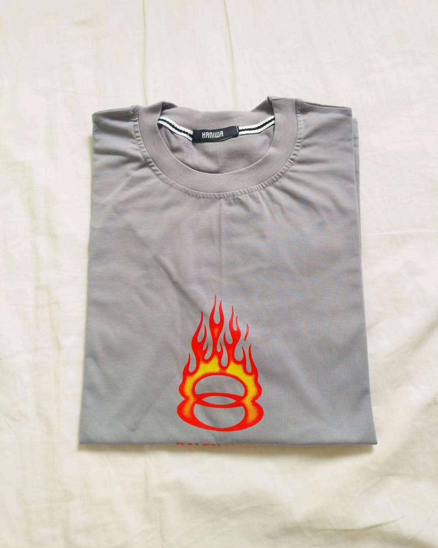 تیشرت لانگ باکسی بالنسیاگا پسته ای